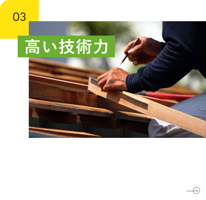 高い技術力